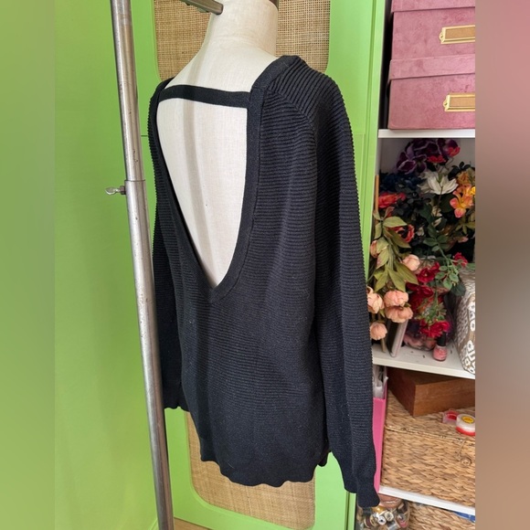 Sweaters - Oversized Open Back Sweater